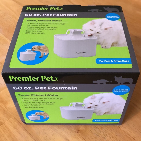 Pet Fountain 🐱 🐶 For Cats or Small Dogs ~by Premier Pets And 9 Extra Filters - Picture 5 of 8